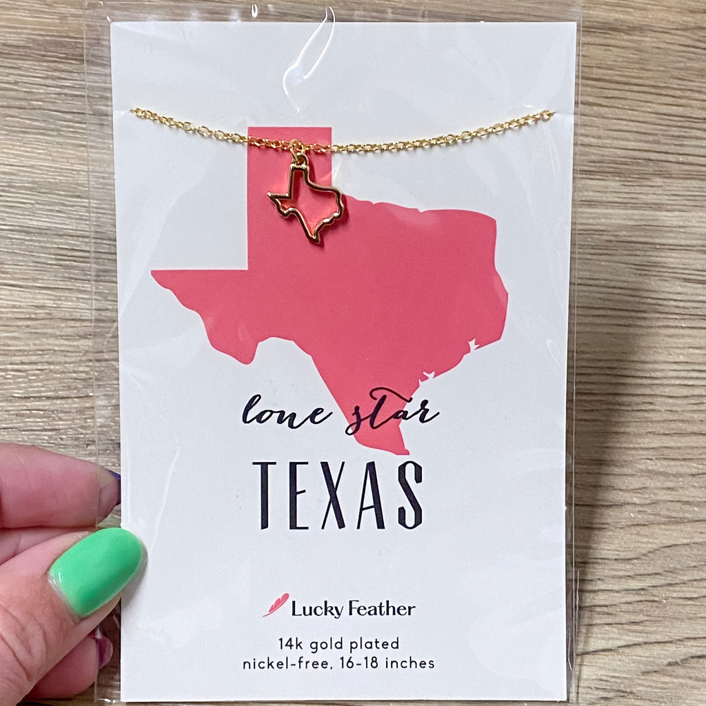 Texas Love Necklace - Lyla's: Clothing, Decor & More - Plano Boutique