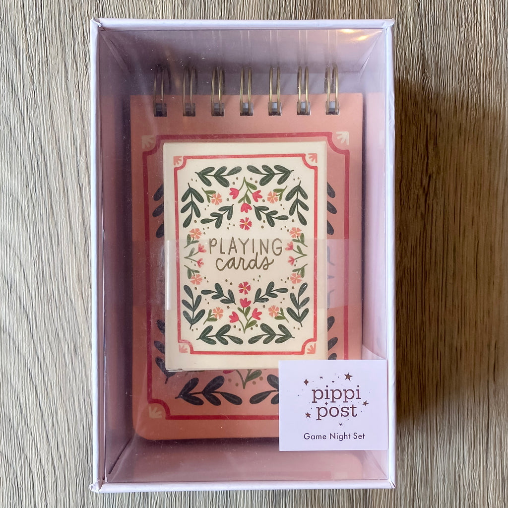 Floral Game Night Set of Playing Cards & Notebook - Lyla's: Clothing, Decor & More - Plano Boutique