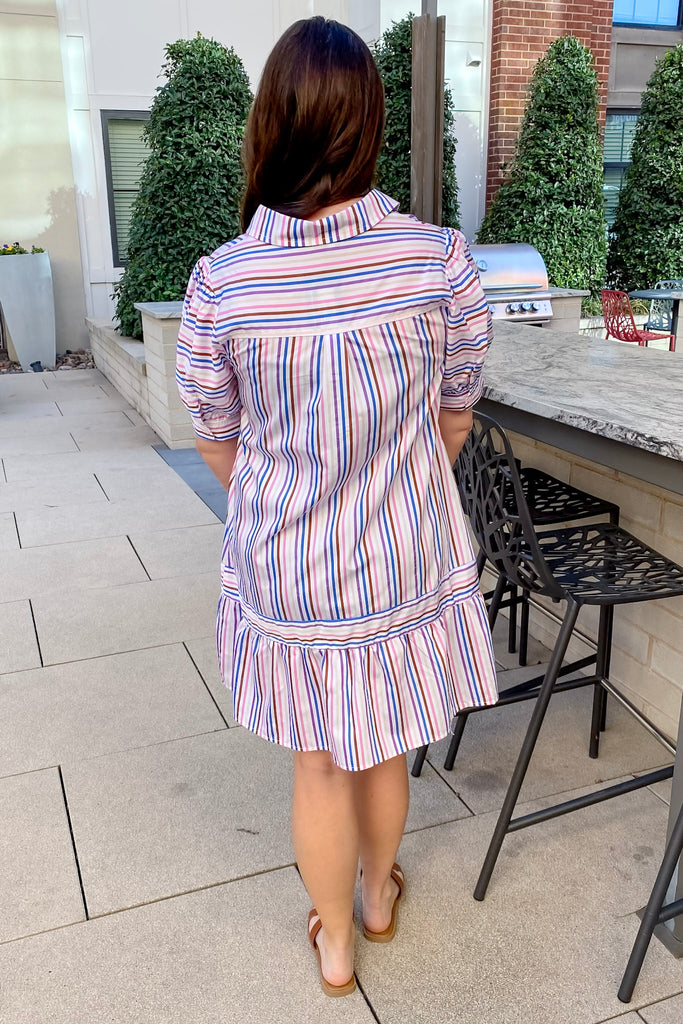 Pass The Line Striped Dress - Lyla's: Clothing, Decor & More - Plano Boutique