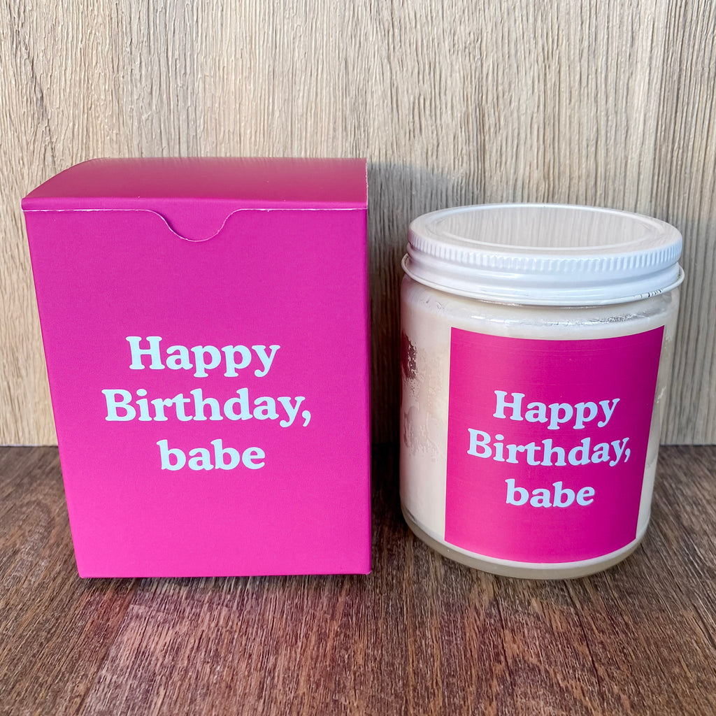Happy Birthday Babe Candle - Lyla's: Clothing, Decor & More - Plano Boutique