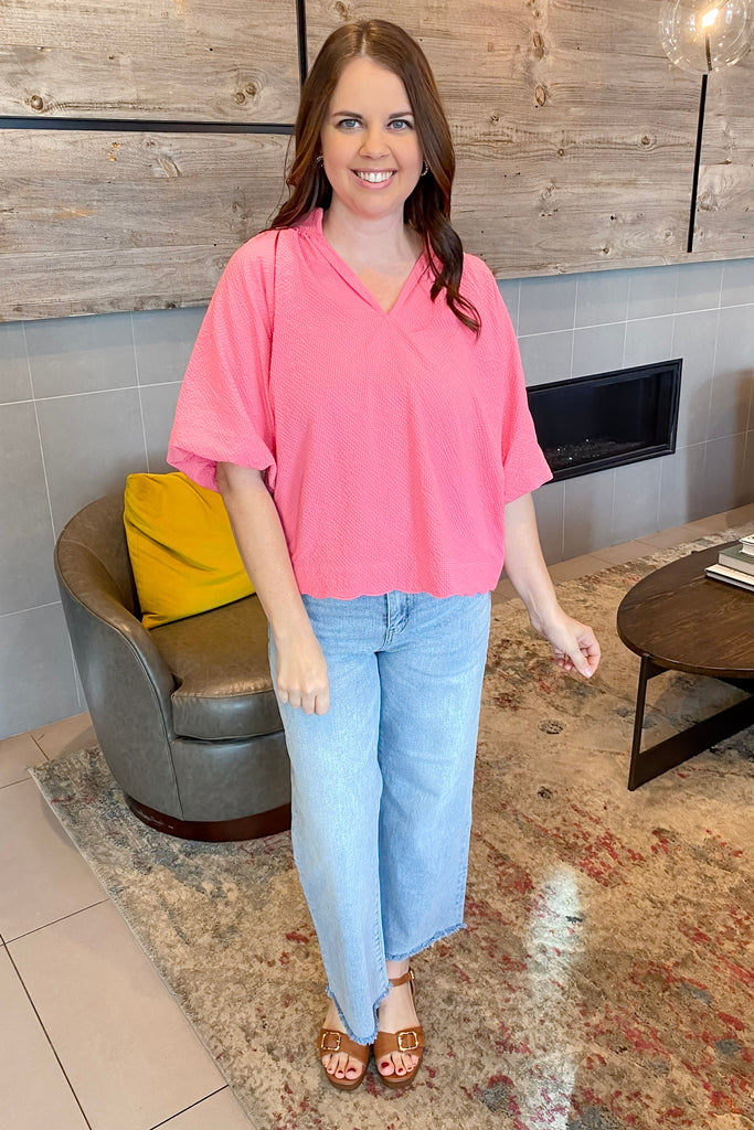 Meadow Breeze Peony Top - Lyla's: Clothing, Decor & More - Plano Boutique