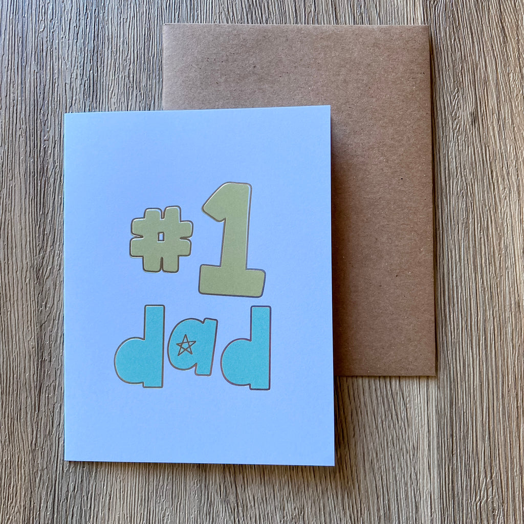 Number One Dad Greeting Card - Lyla's: Clothing, Decor & More - Plano Boutique