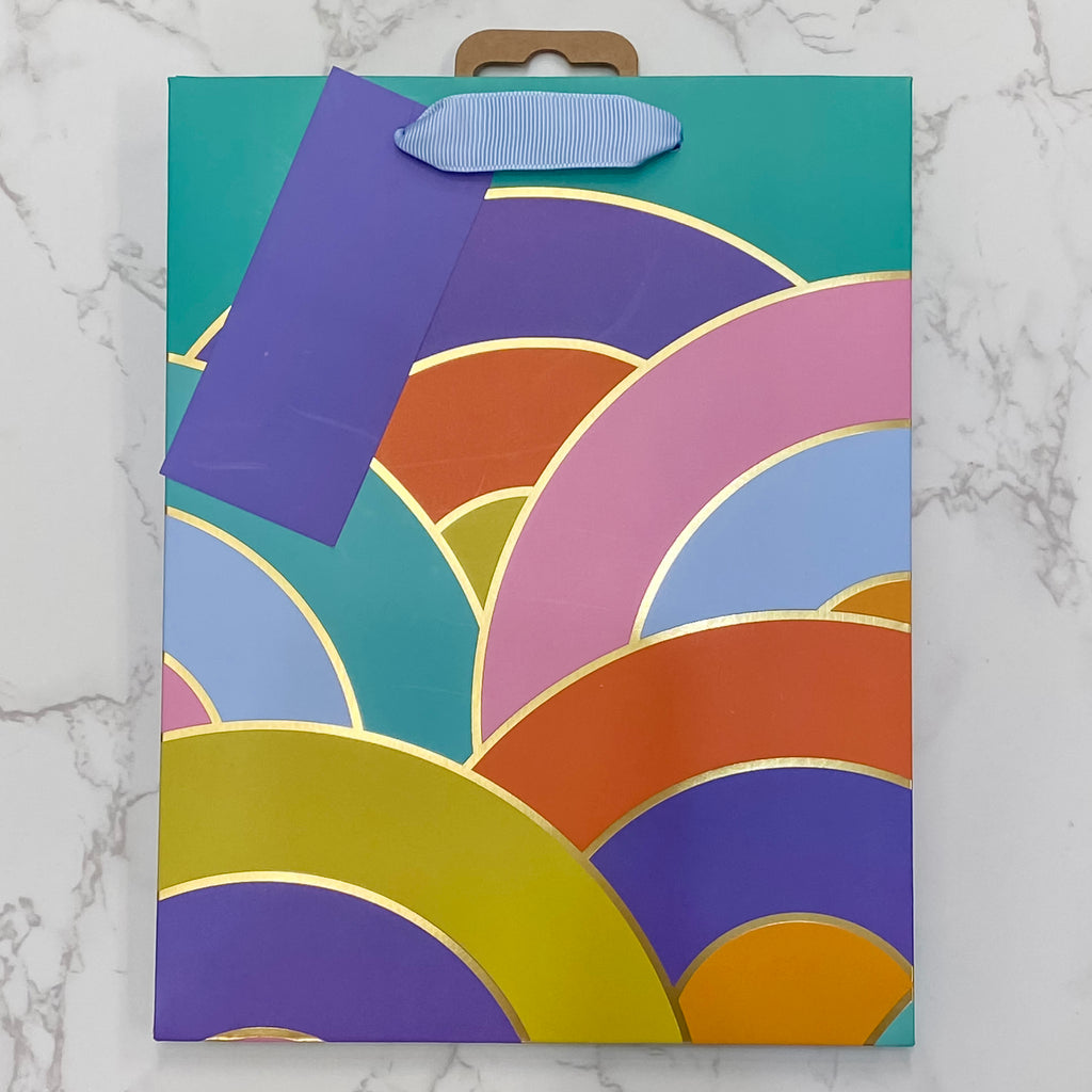 Rainbow Arcs Small Gift Bag - Lyla's: Clothing, Decor & More - Plano Boutique