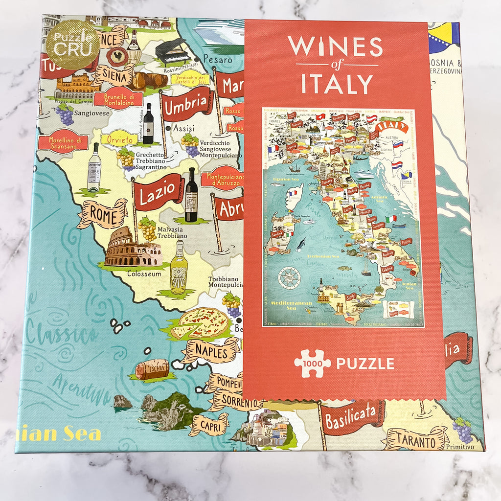 Wines of Italy Puzzle by Ginger Fox - Lyla's: Clothing, Decor & More - Plano Boutique