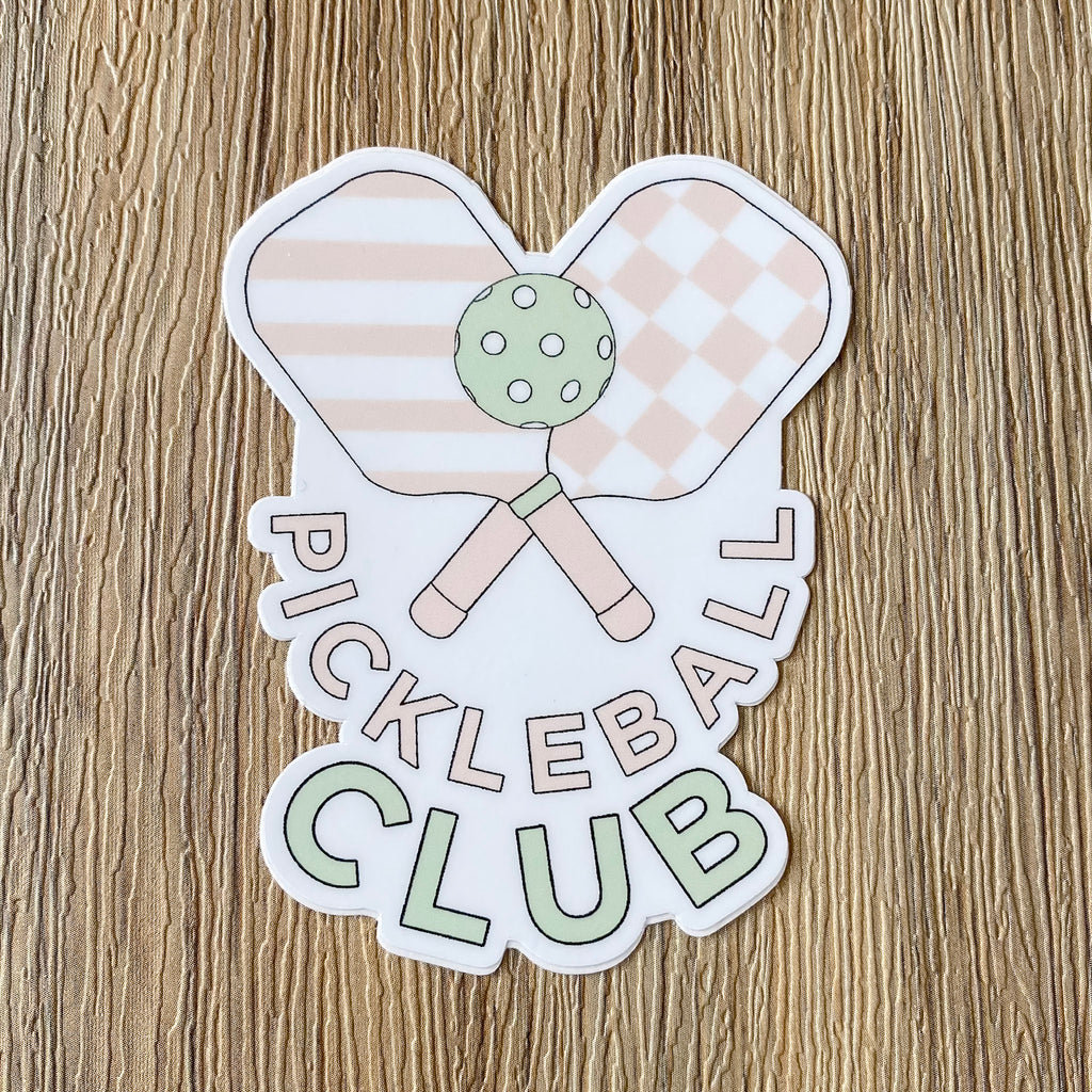 Pickleball Club Sticker - Lyla's: Clothing, Decor & More - Plano Boutique