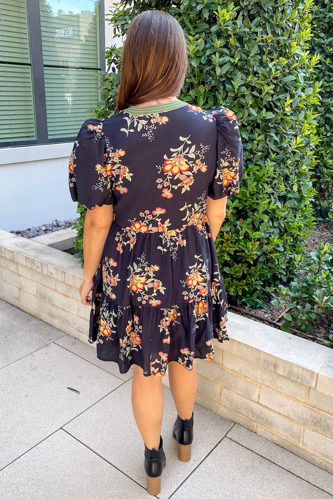 Dancing in the Moonlight Black Floral Print Dress - Lyla's: Clothing, Decor & More - Plano Boutique