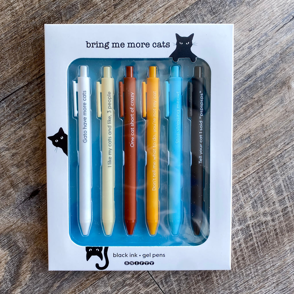 Bring Me More Cats Pen Set - Lyla's: Clothing, Decor & More - Plano Boutique