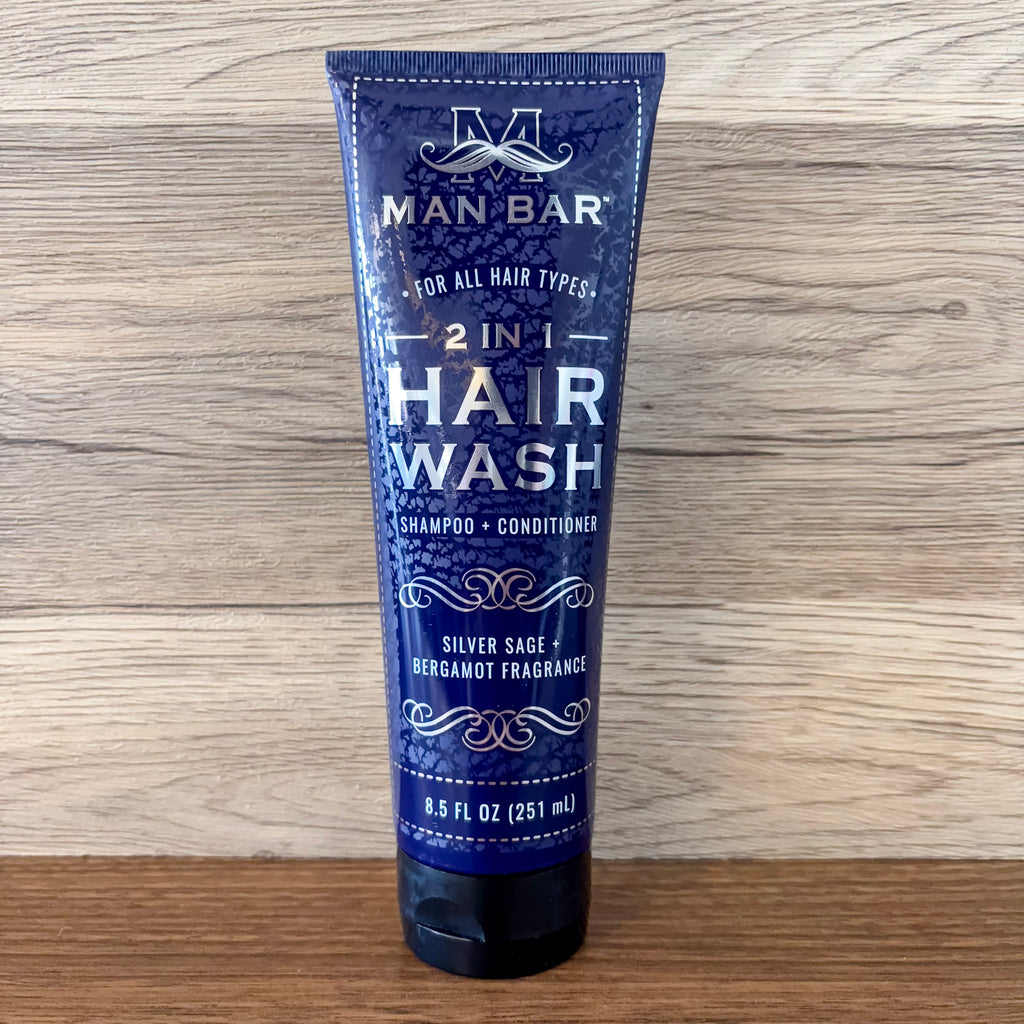 The Man Bar - 2 in 1 Shampoo Conditioner Silver Sage & Bergamot - Lyla's: Clothing, Decor & More - Plano Boutique