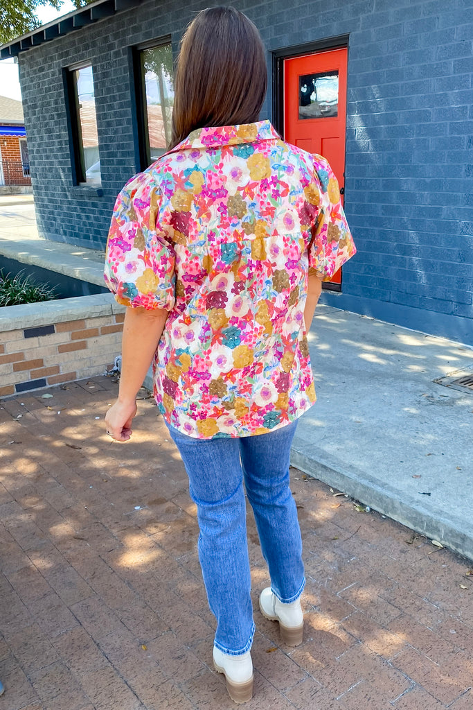 So Long Floral Print Top - Lyla's: Clothing, Decor & More - Plano Boutique