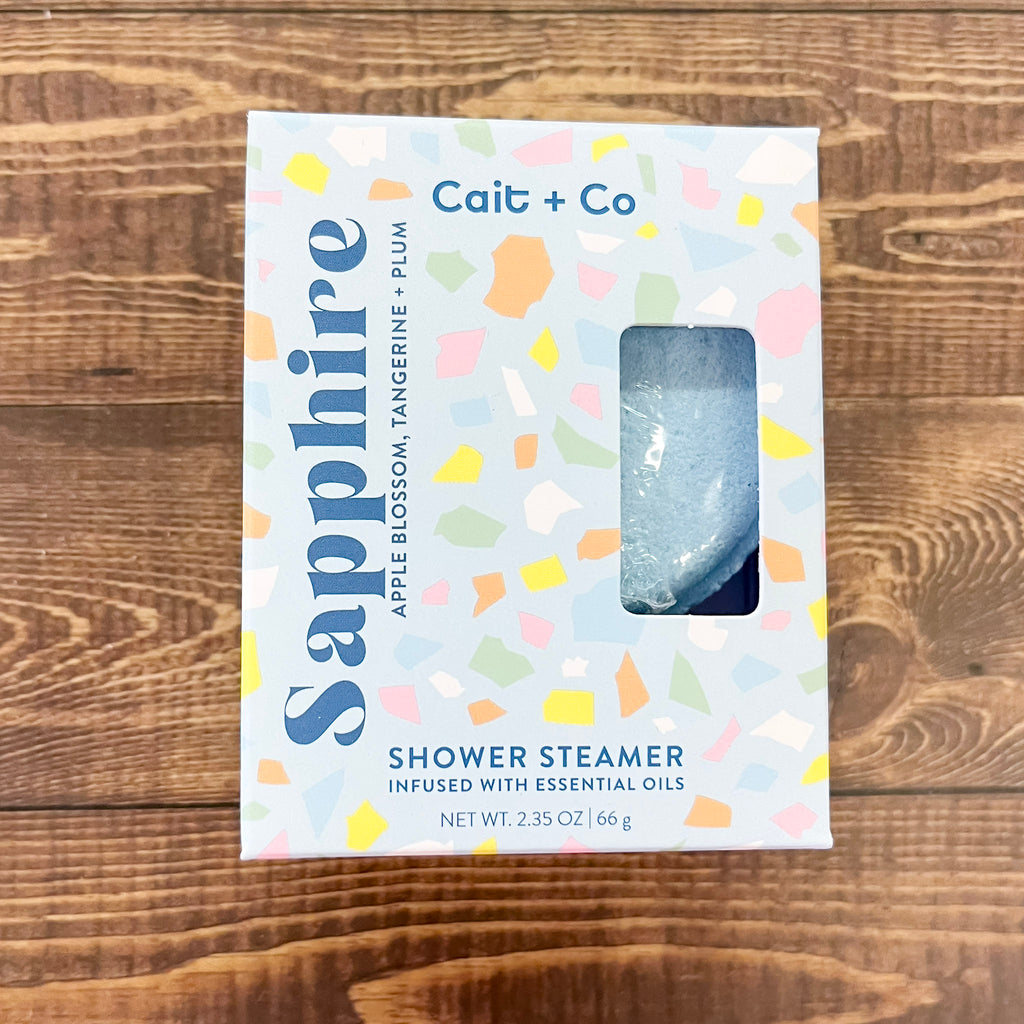 Cait & Co Gem Shower Steamer - Sapphire - Lyla's: Clothing, Decor & More - Plano Boutique