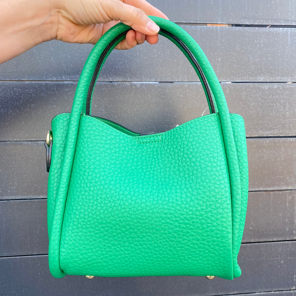 Jen & Co Ruby 3 Compartment Satchel with Dual Handles - Emerald - Lyla's: Clothing, Decor & More - Plano Boutique