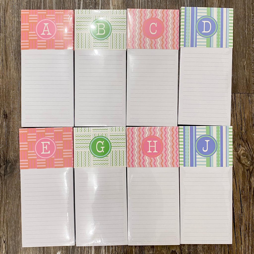 Initial Magnetic Notepads - Lyla's: Clothing, Decor & More - Plano Boutique
