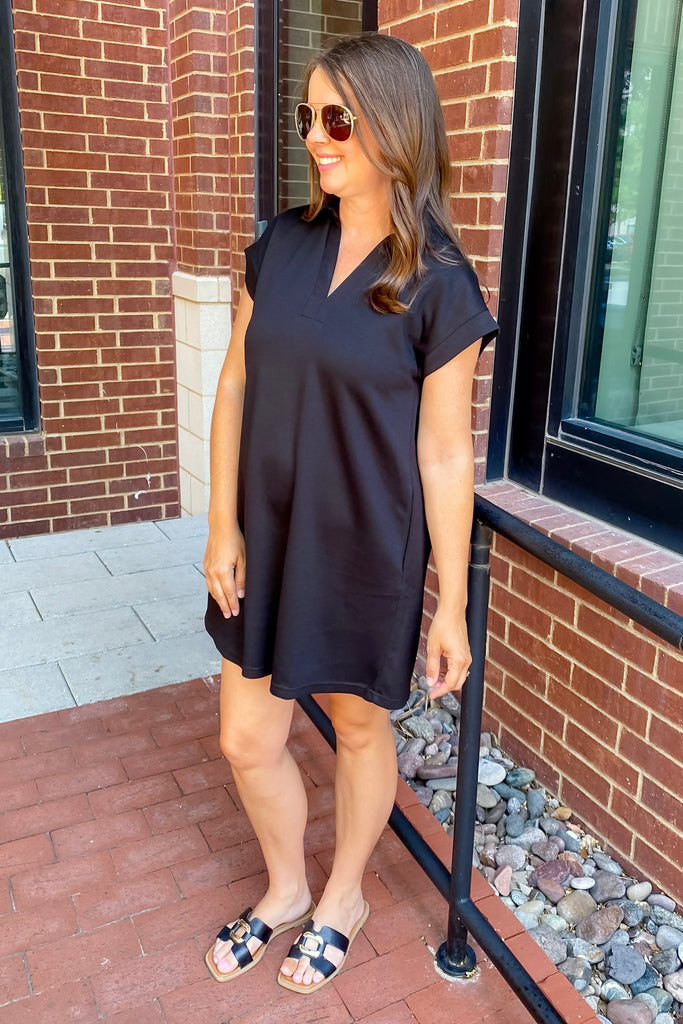 Midnight Ease Black Dress - Lyla's: Clothing, Decor & More - Plano Boutique