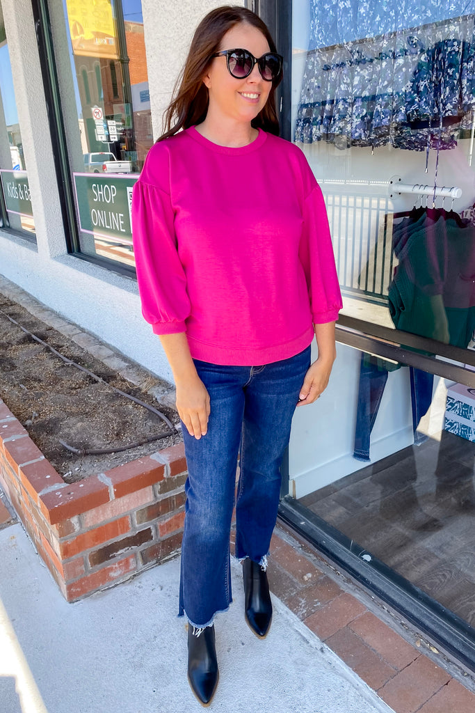 Make It Work Magenta Top - Lyla's: Clothing, Decor & More - Plano Boutique
