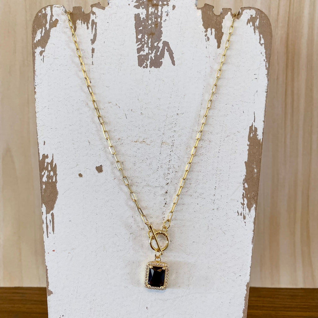 Elegant Pendant Toggle Necklace Coffee - Lyla's: Clothing, Decor & More - Plano Boutique