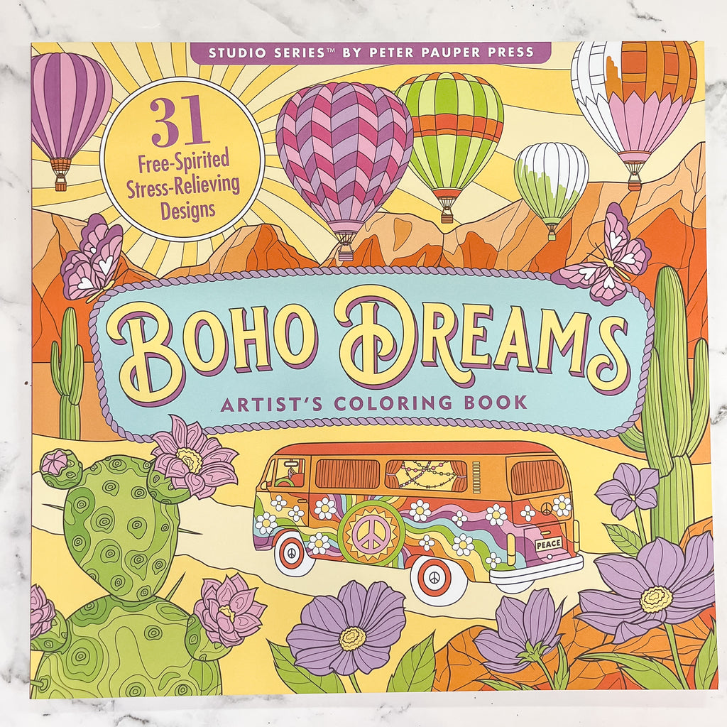 Boho Dreams Adult Coloring Book - Lyla's: Clothing, Decor & More - Plano Boutique