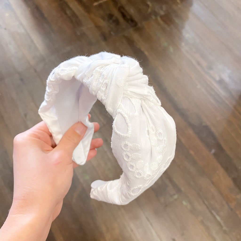 Chifley Knotted Headband In Ivory - Lyla's: Clothing, Decor & More - Plano Boutique