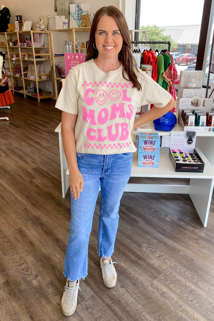 Cool Moms Club Sand Top - Lyla's: Clothing, Decor & More - Plano Boutique
