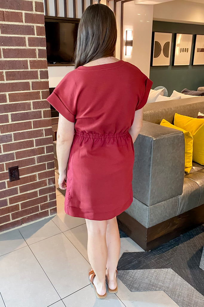 The Laid Back Fun Burgundy Dress - Lyla's: Clothing, Decor & More - Plano Boutique