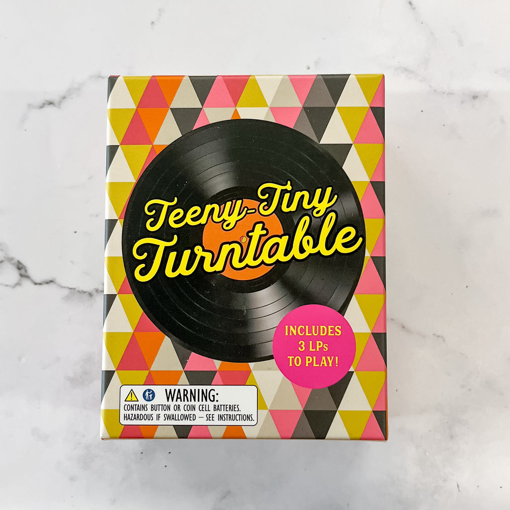 Teeny-Tiny Turntable: Includes 3 Mini-LPs to Play! - Lyla's: Clothing, Decor & More - Plano Boutique