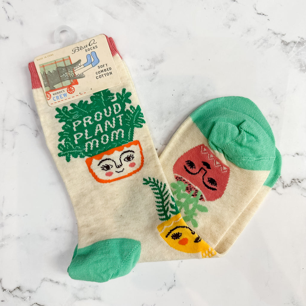 Proud Plant Mom Ladies Socks - Lyla's: Clothing, Decor & More - Plano Boutique