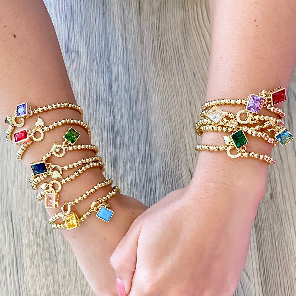 You Are Loved Birthstone Bracelet - Lyla's: Clothing, Decor & More - Plano Boutique