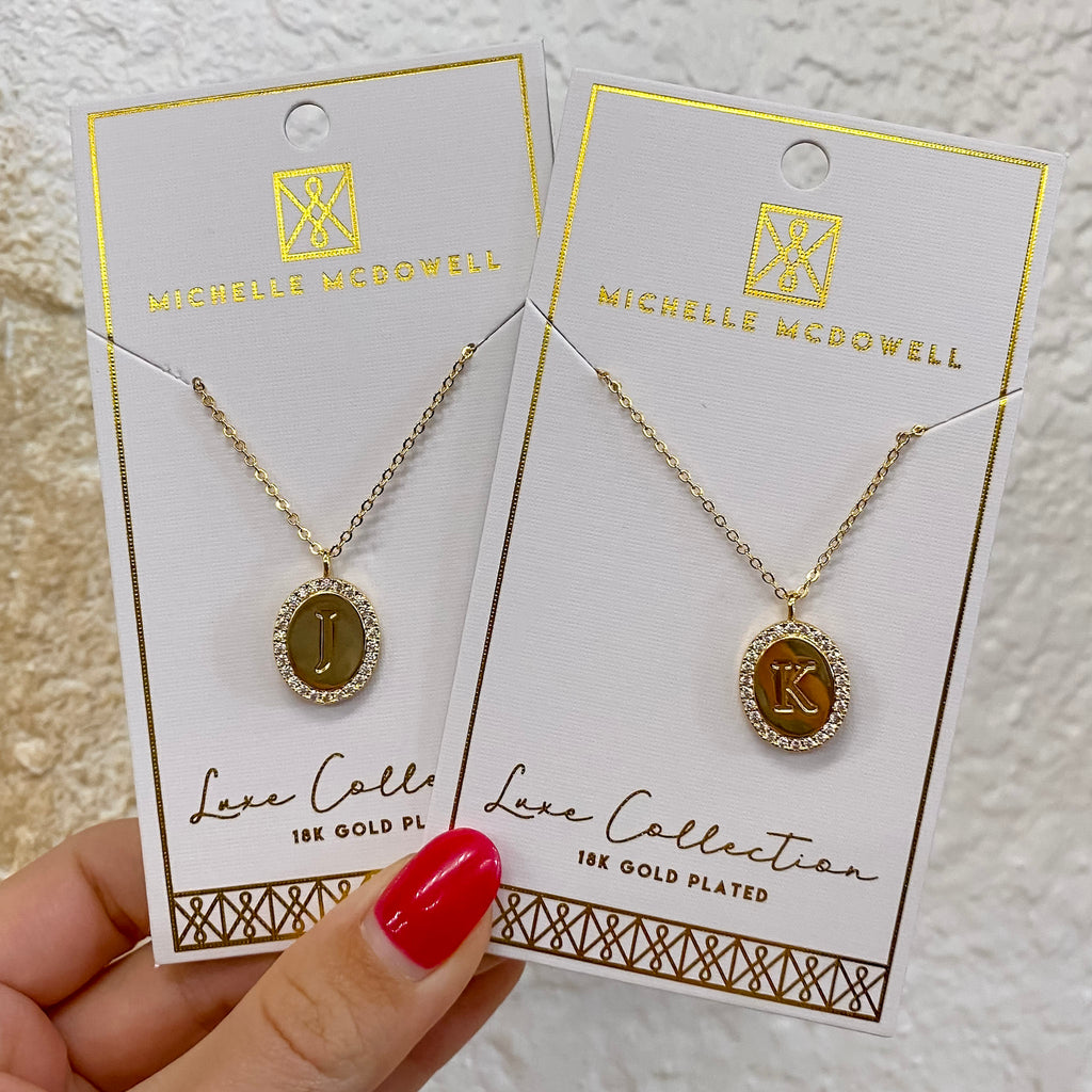 Samantha Initial Necklace - Lyla's: Clothing, Decor & More - Plano Boutique