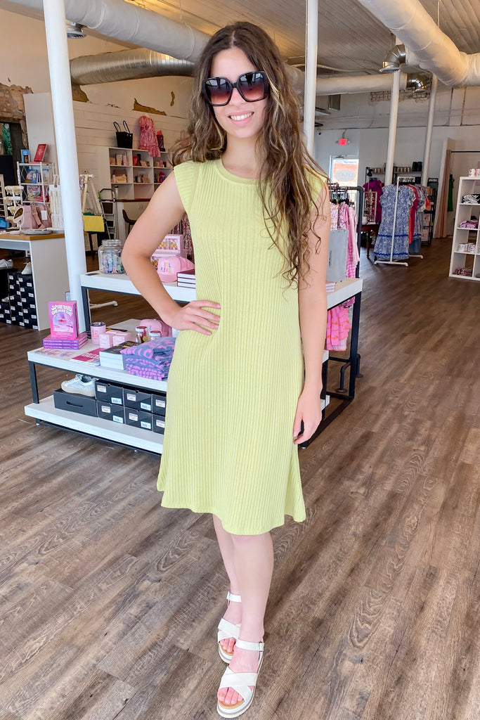 Love the Look Pear Midi Dress - Lyla's: Clothing, Decor & More - Plano Boutique