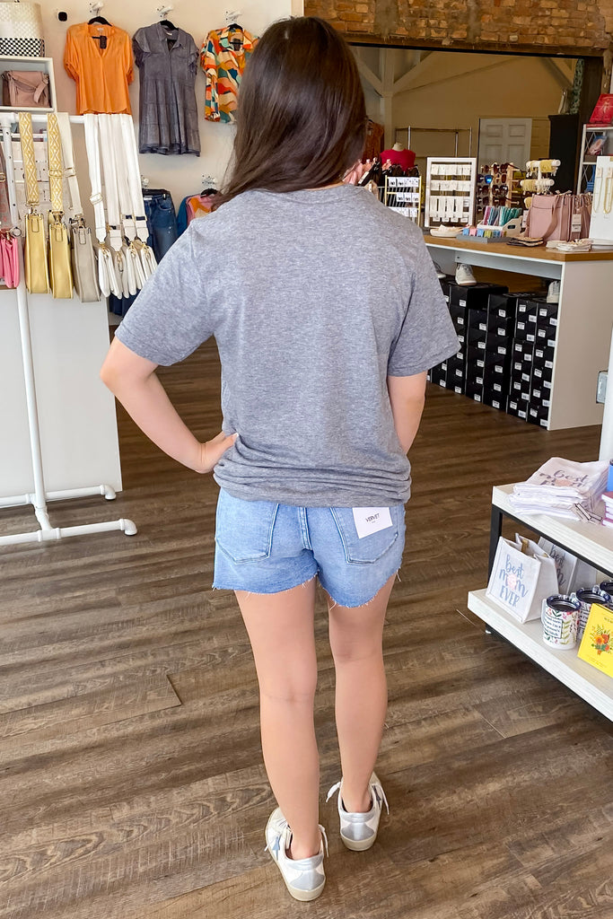 Darlin Grey Top - Lyla's: Clothing, Decor & More - Plano Boutique