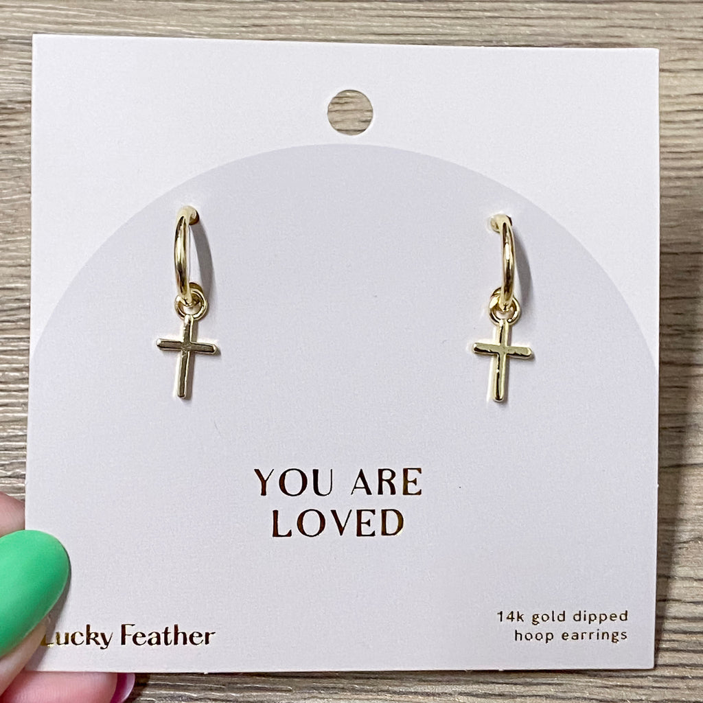 Faith Collection Earrings You Are Loved - Lyla's: Clothing, Decor & More - Plano Boutique