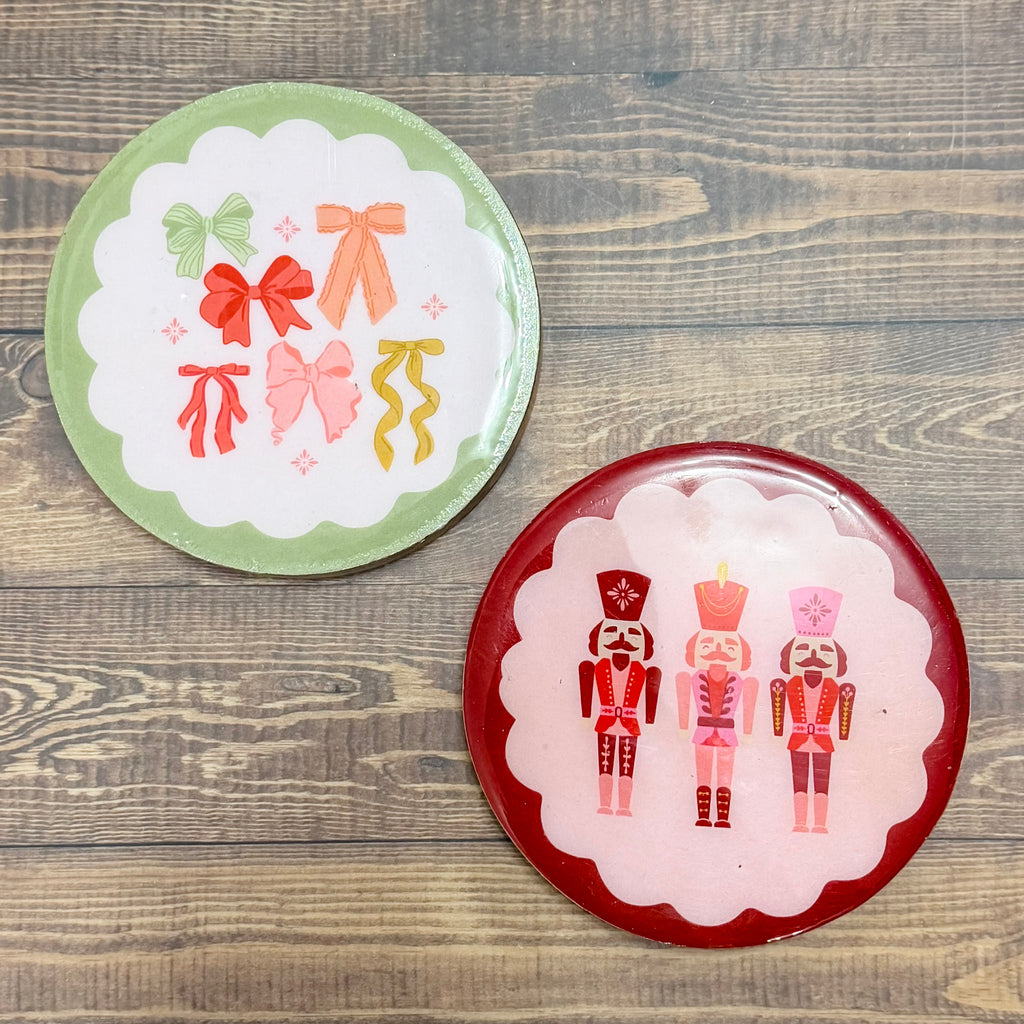 Christmas Wood Coasters - Lyla's: Clothing, Decor & More - Plano Boutique