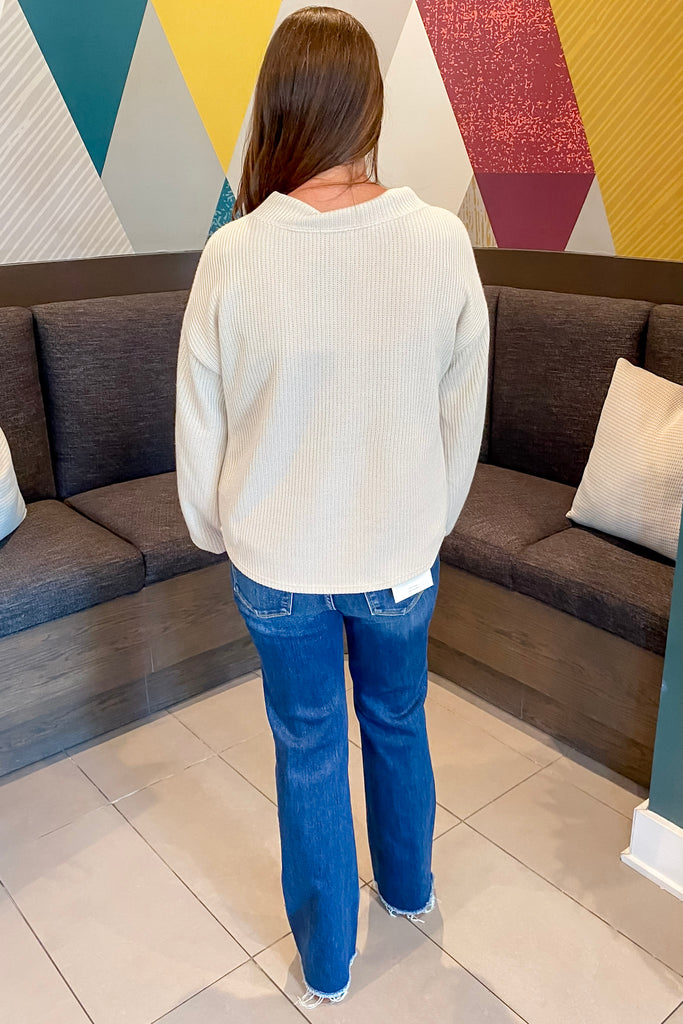 Results Are In Cream Sweater - Lyla's: Clothing, Decor & More - Plano Boutique