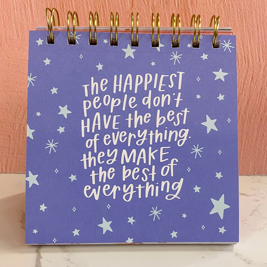 52 Weeks of Happy Quotes - Desk Flip Calendar - Lyla's: Clothing, Decor & More - Plano Boutique