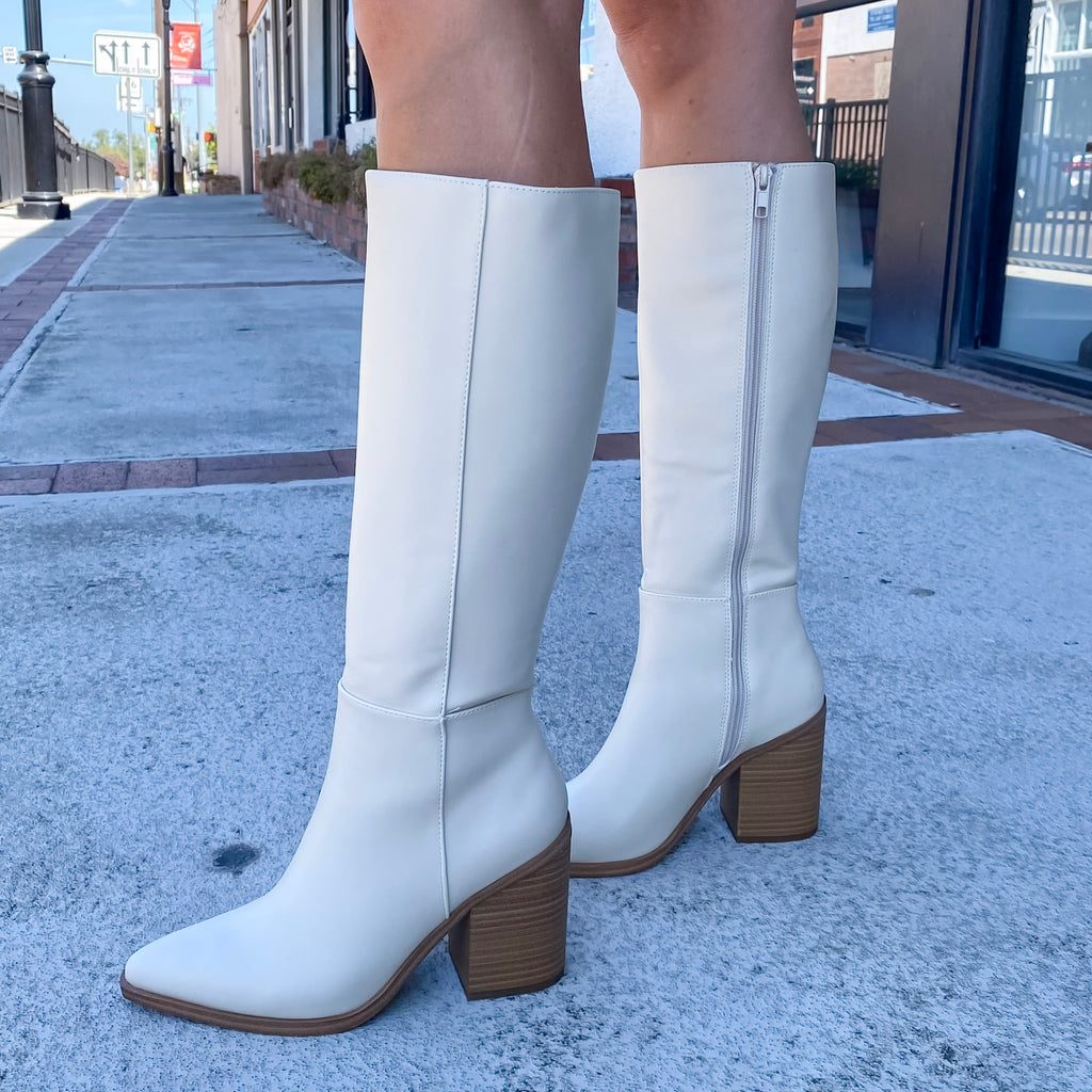 Vapor Pointed Toe Off White Boot - Lyla's: Clothing, Decor & More - Plano Boutique