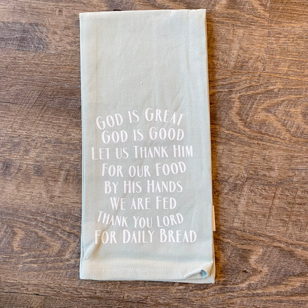 God is Great Hand Towel - Lyla's: Clothing, Decor & More - Plano Boutique