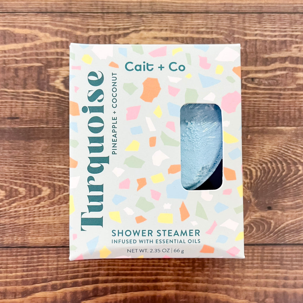 Cait & Co Gem Shower Steamer - Turquoise - Lyla's: Clothing, Decor & More - Plano Boutique