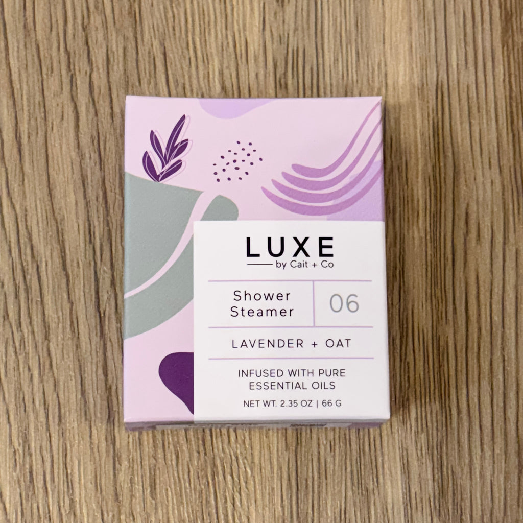 Cait & Co Lavender + Oat Aromatherapy Shower Steamer - Lyla's: Clothing, Decor & More - Plano Boutique