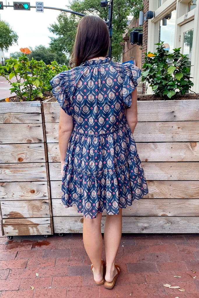 Get to The Point Print Ash Green Dress - Lyla's: Clothing, Decor & More - Plano Boutique