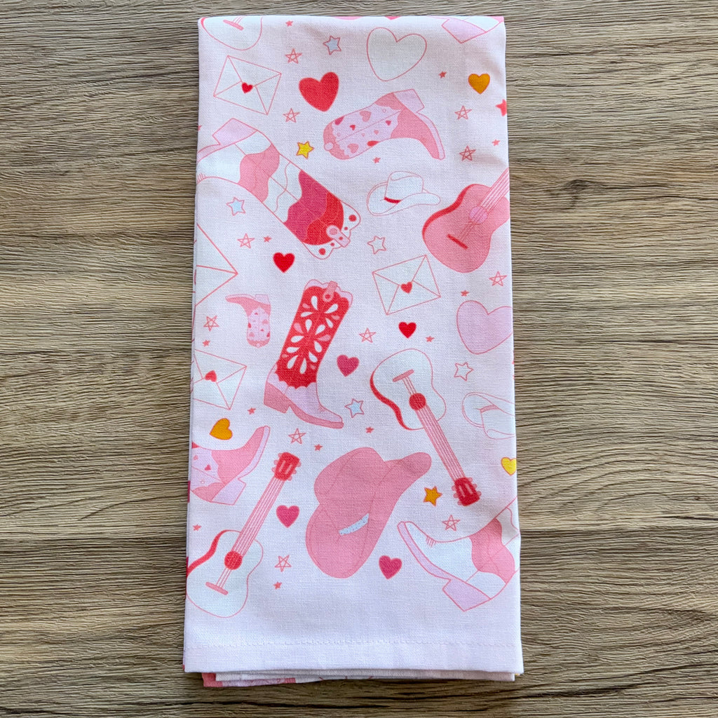 Howdy Cowgirl Western Tea Towel - Lyla's: Clothing, Decor & More - Plano Boutique