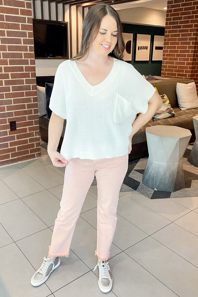 Cover Girl Off White Top - Lyla's: Clothing, Decor & More - Plano Boutique