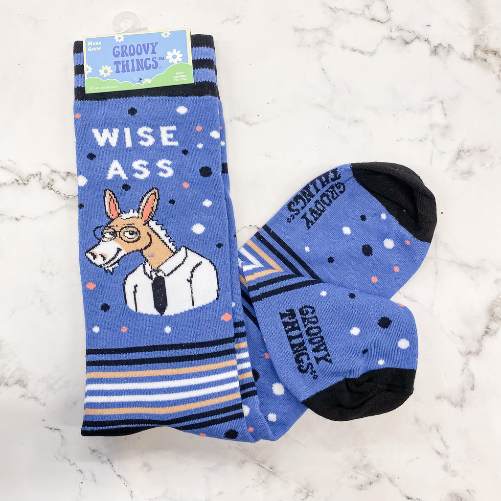 Wise Ass Mens Socks - Lyla's: Clothing, Decor & More - Plano Boutique