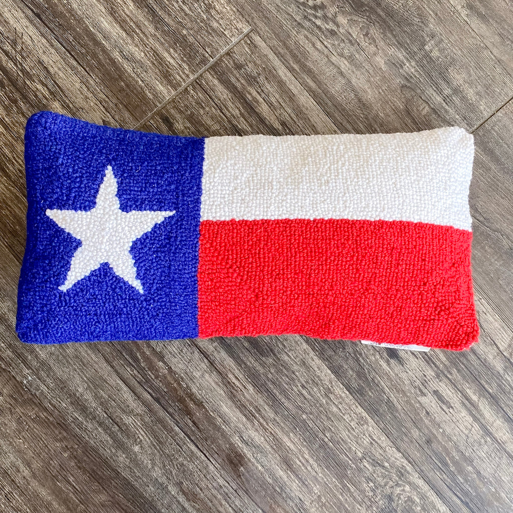 Texas State Flag Hook Pillow - Lyla's: Clothing, Decor & More - Plano Boutique