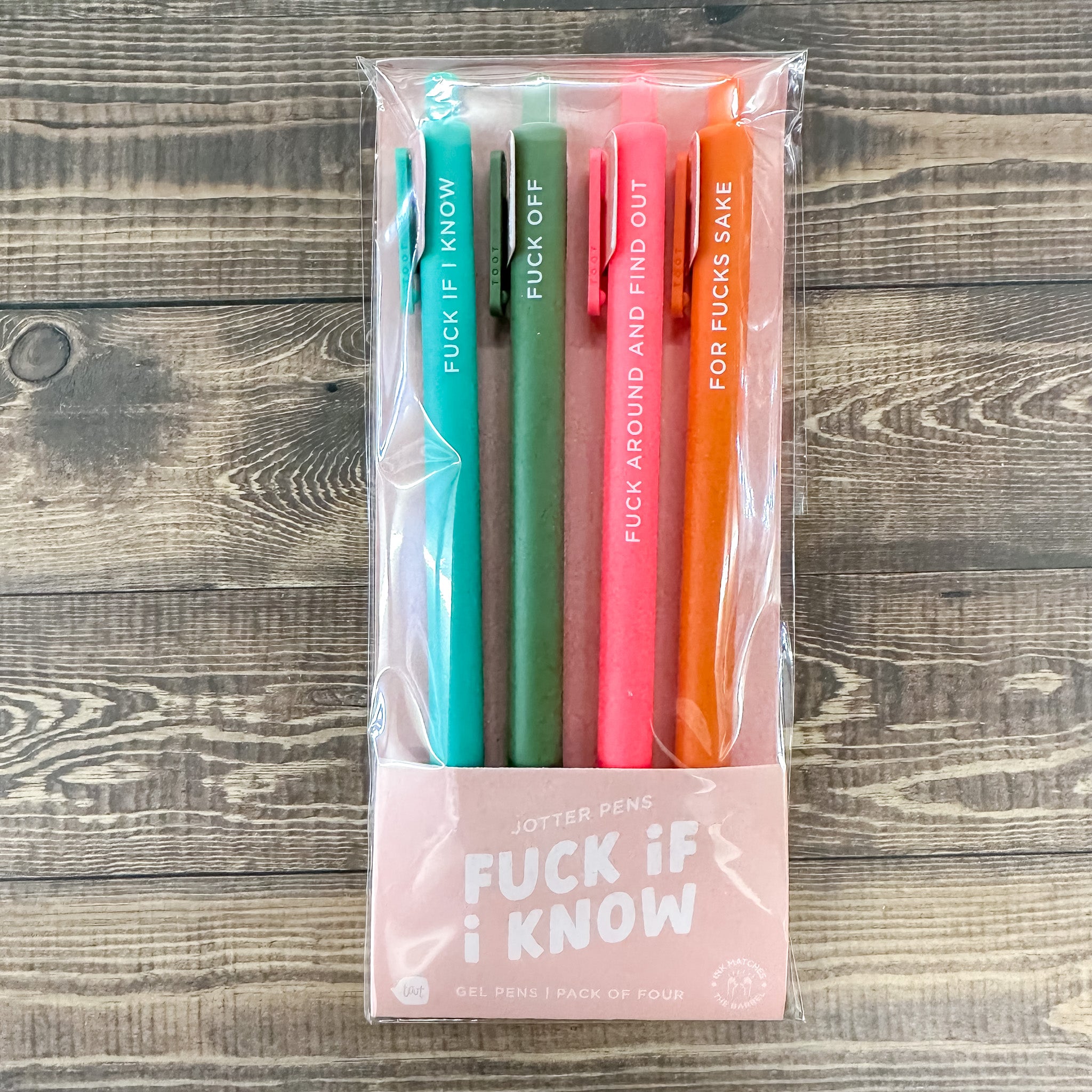 Fuck If I Know Jotter Pens Set of 4 – Lyla's: Clothing, Decor & More