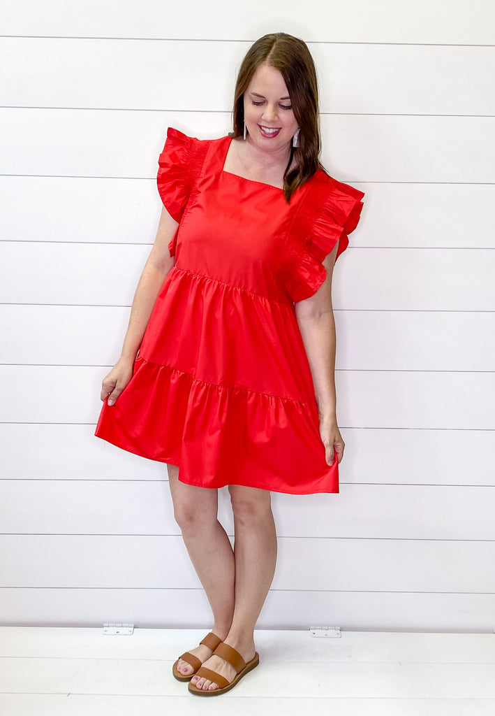 Make A Statement Red Dress - Lyla's: Clothing, Decor & More - Plano Boutique