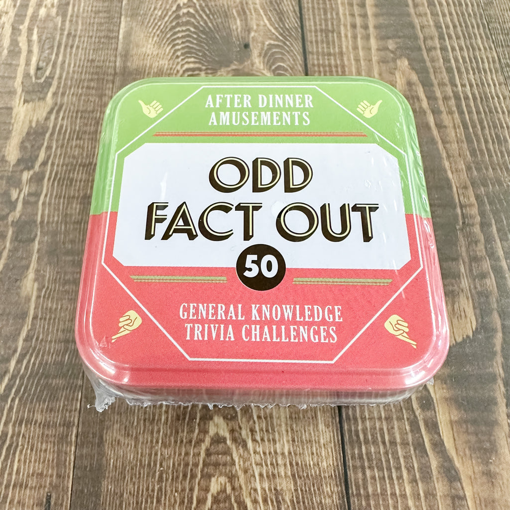 After Dinner Amusements: Odd Fact Out - Lyla's: Clothing, Decor & More - Plano Boutique