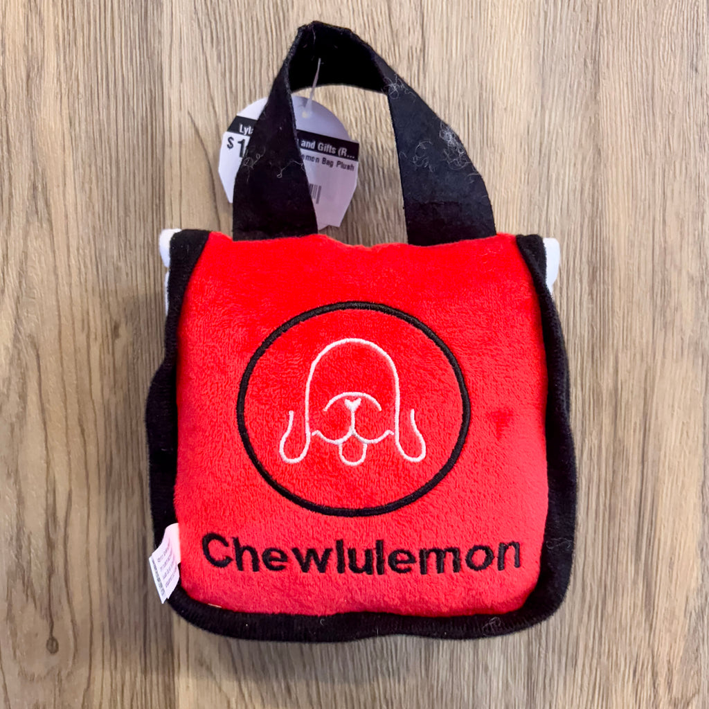 Chewlulemon Bag Plush Dog Toy - Lyla's: Clothing, Decor & More - Plano Boutique