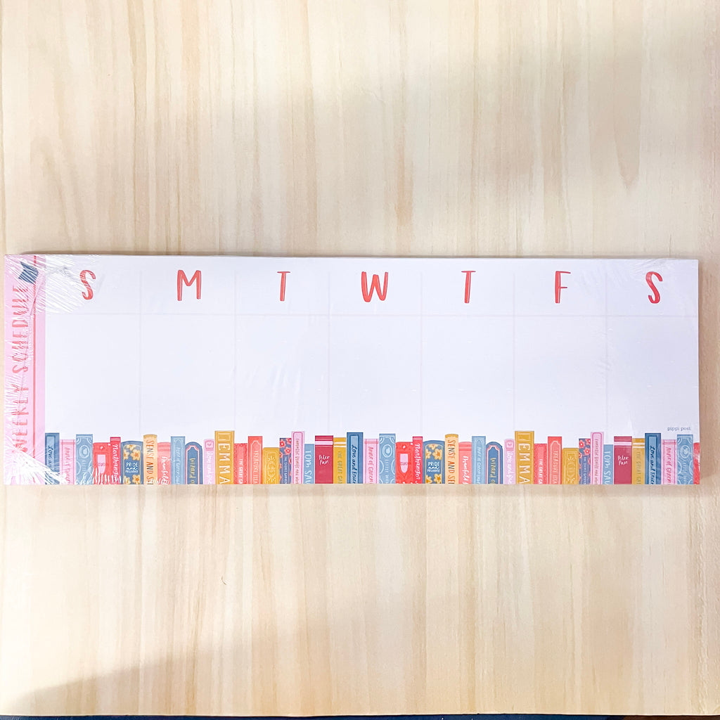 Book Stack Weekly Notepad - Lyla's: Clothing, Decor & More - Plano Boutique