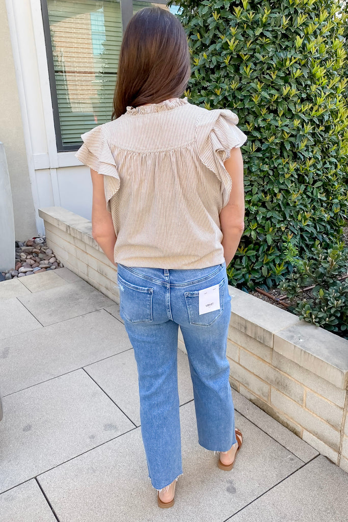 Melissa Smartest Mid Rise Straight Cropped Denim by Vervet - Lyla's: Clothing, Decor & More - Plano Boutique