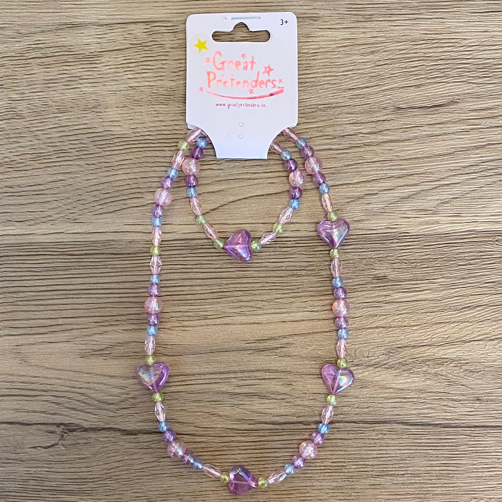 My Heart Will Go On Necklace & Bracelet Set - Lyla's: Clothing, Decor & More - Plano Boutique