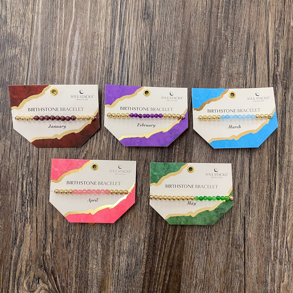 Soul Stacks Birthstone Bracelet - Lyla's: Clothing, Decor & More - Plano Boutique